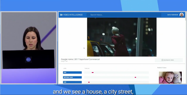 google cloud video intelligence API Conference meeting demo